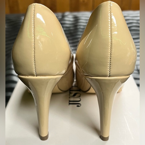 “Tanna” Nude patent pumps from JustFab. - Picture 3 of 8